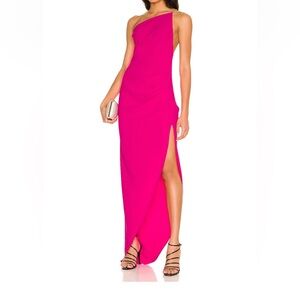 Pink One Shoulder Amanda Uprichard x Revolve